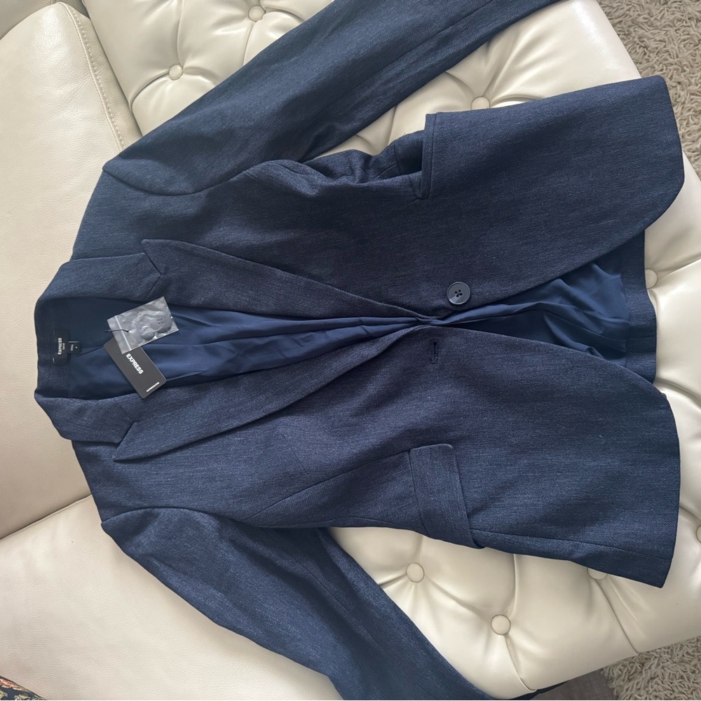 Express Navy Blazer, New with tags! classy. Size Small